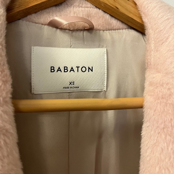 Babaton Stedman alpaca coat in pink - Picture 3 of 3